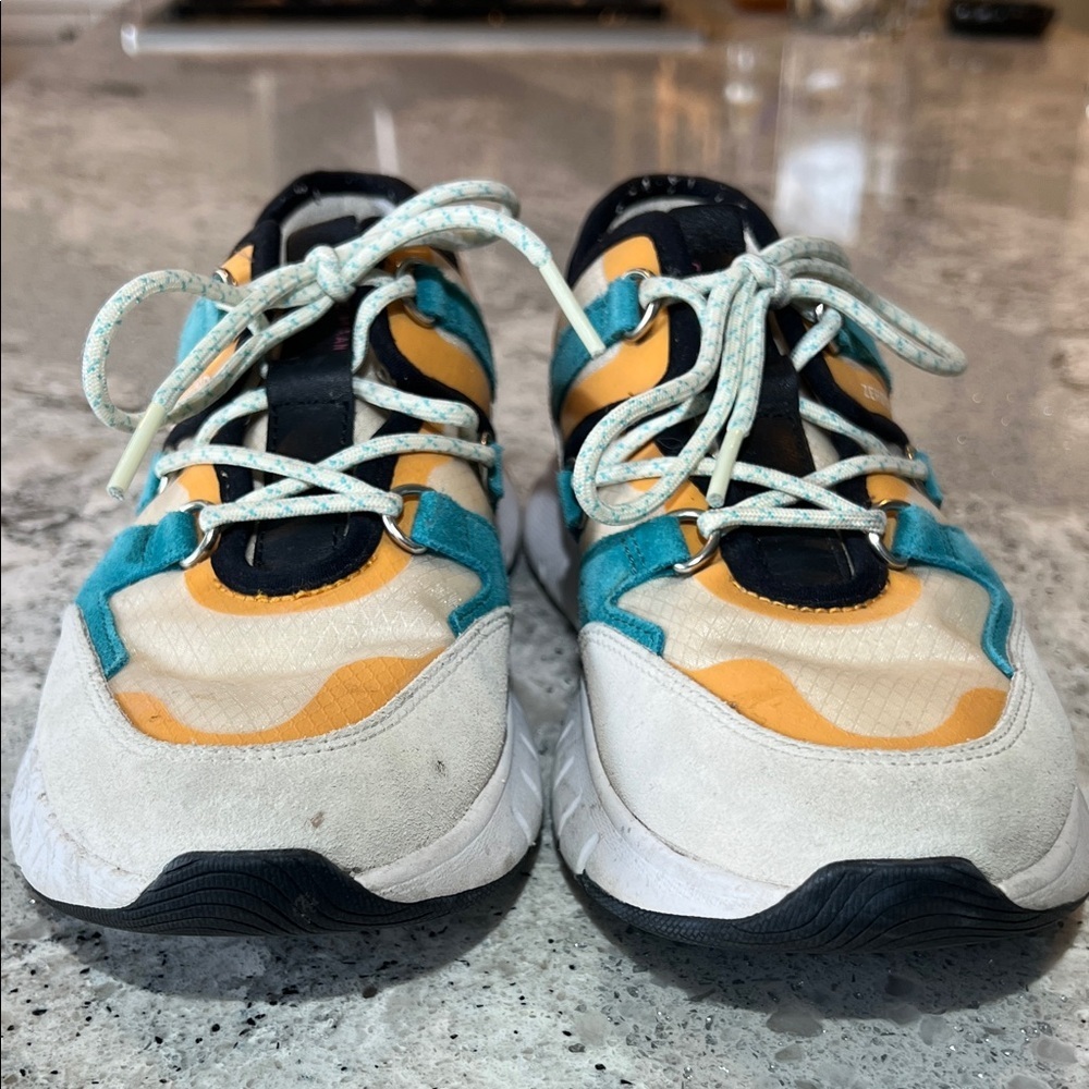 Cole Haan ZERØGRAND Flex Teal and Orange Sneakers Size 6.5 - Picture 5 of 9